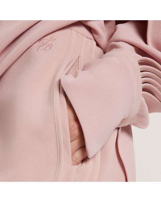 Ted Baker Pink Piping Detail Pull-On Wide Leg Trousers