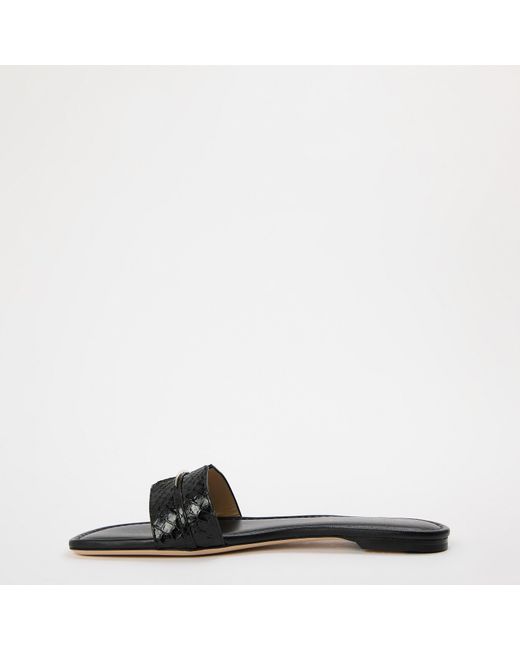 Tom Ford Black Tf Slide Flat Sandals