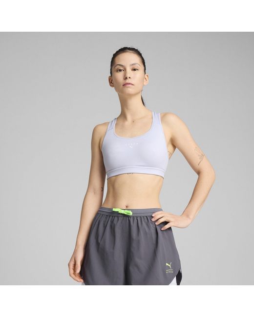 PUMA Blue X Hyrox Mid Impact Sports Bra