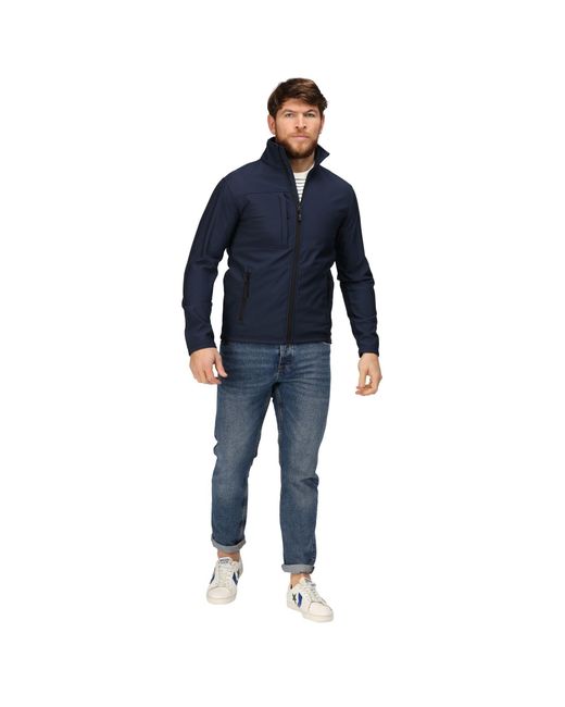 Regatta Blue Octagon Ii Printable 3 Layer Jacket for men