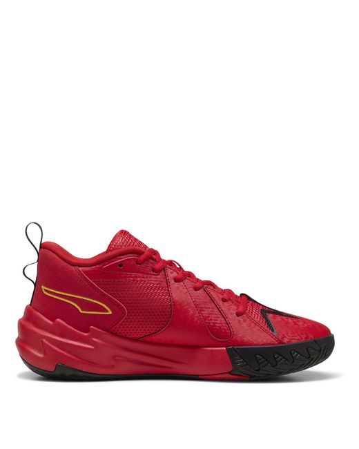PUMA Red Scoot Zeros Retro Basketball Trainers for men