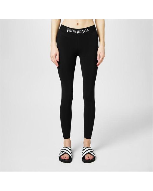 Palm Angels Black Logo leggings