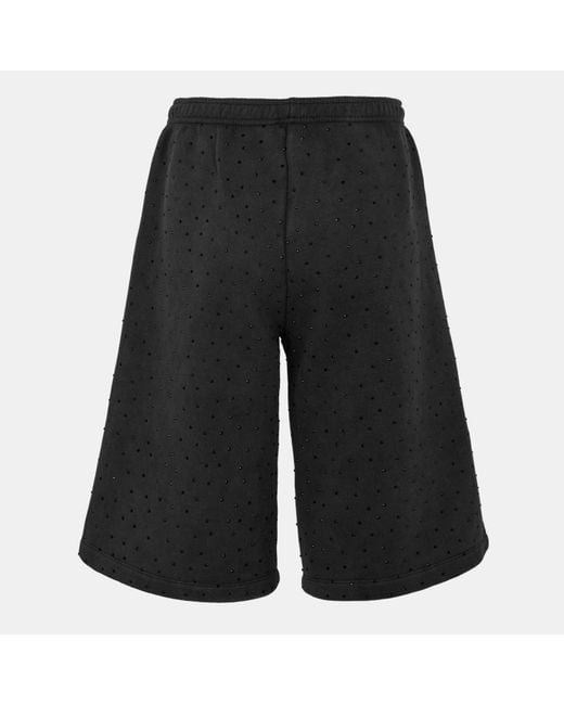 Represent Black Rep Spark Nappa Leather Shorts