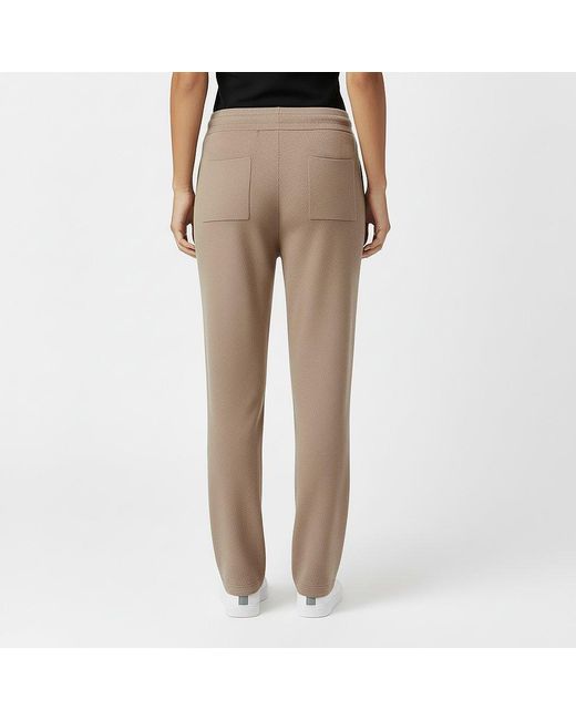 Jack Wills Natural Knitted Pin-Tuck Trousers