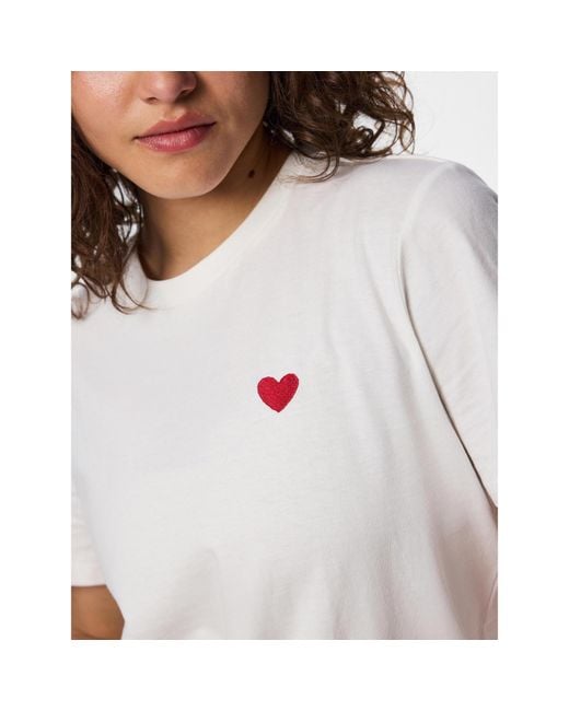Pieces White Mila Ss Heart Ld63