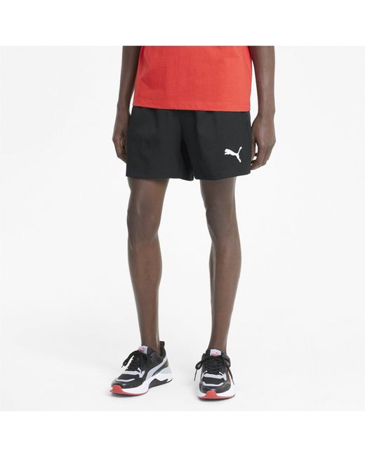 PUMA Black Essentials Logo Woven Shorts 5 for men