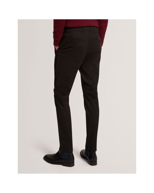 Ted Baker Black Slim Fit Chinos for men