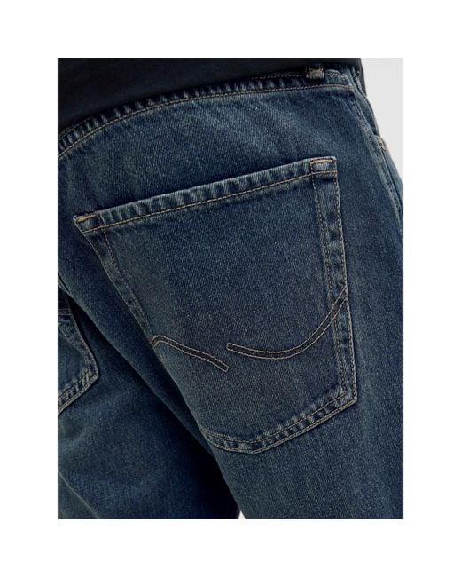 Jack & Jones Blue Chris Straight Jeans for men