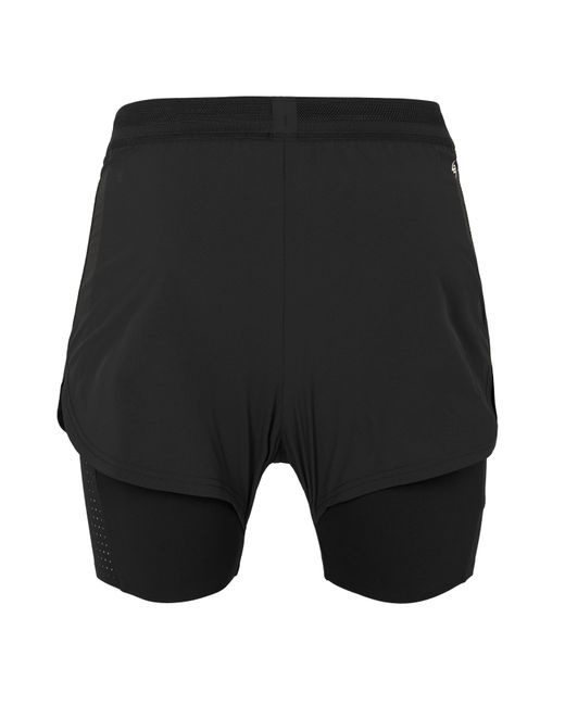 REPRESENT 247 Black Performance Gym Shorts for men