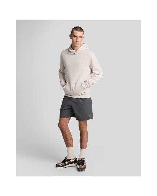Lyle & Scott Gray Plain Swim Shorts for men