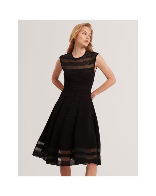 Ted Baker Black Knitted Jumper Dress