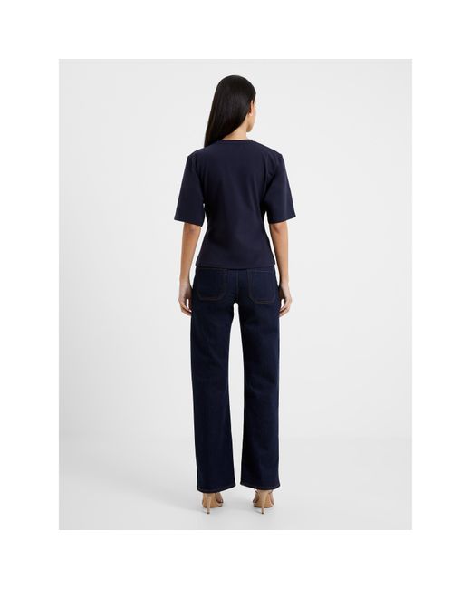 French Connection Blue Pearl Regular Fit T-Shirt