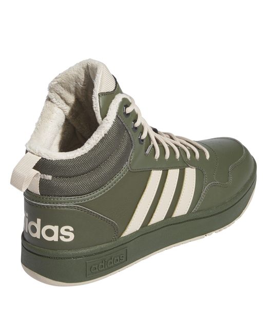 Adidas Green Hoops 3.0 Mid Wtr Basketball Trainers for men