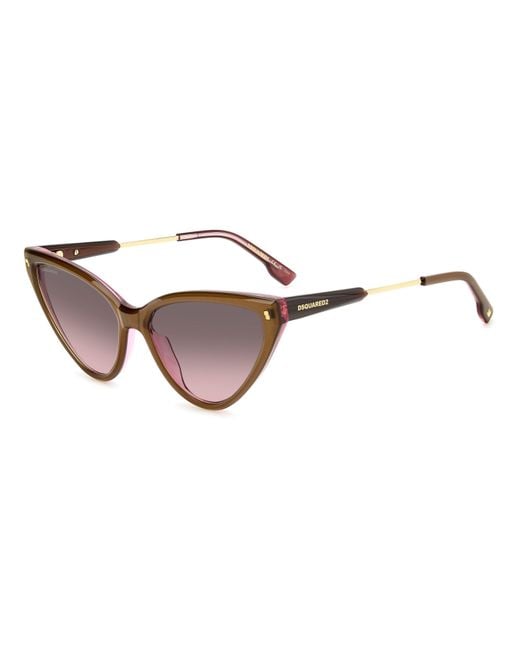 DSquared² Brown Cat Eye Sunglasses