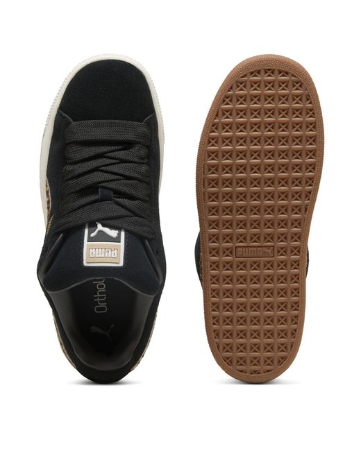 PUMA Black Suede Xl Trainers