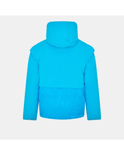 Represent Blue Medium Puffer Jacket for men