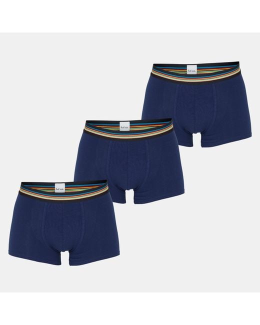Paul Smith Blue 3-Pack Signature Stripe Waistband Boxer Briefs for men