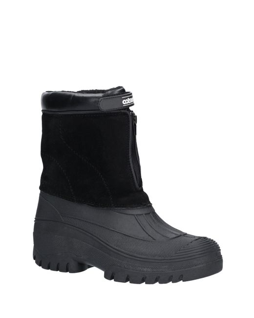 Cotswold Black Venture Waterproof Winter Boot for men