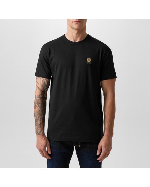 Belstaff Black Phoenix Cotton Short Sleeve T-Shirt for men