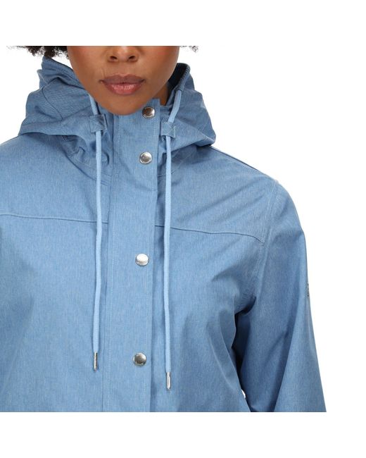 Regatta Blue Bayarma Breathable Long Sleeve Waterproof Jacket
