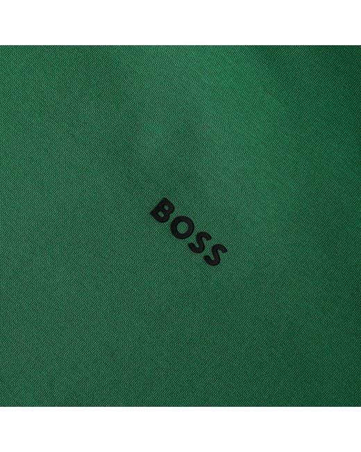 Boss Green T-Shirt With Logo Design Stretch Cotton for men