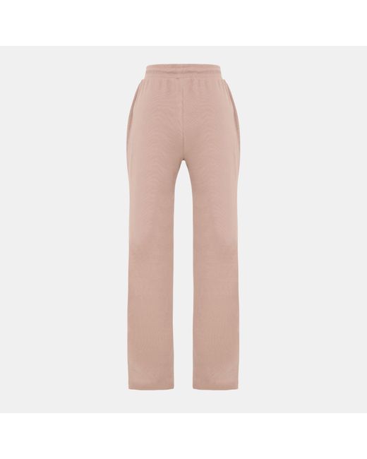 I Saw It First Pink Ribbed Wide Leg