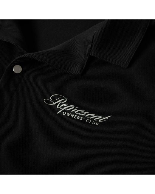 Represent Black Patterned Short Sleeve Shirt for men