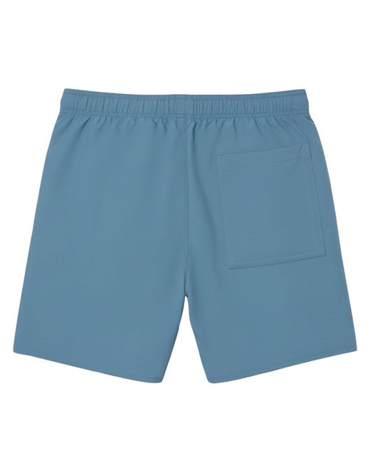 Lacoste Blue Mid-Length Monochrome Swim Trunks for men
