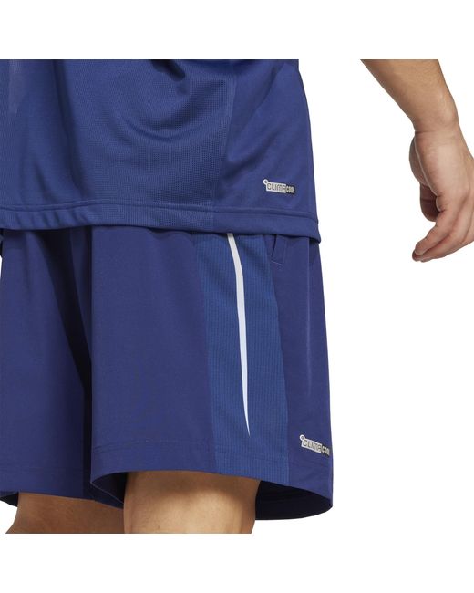 Adidas Blue Tech Apparel Shorts for men