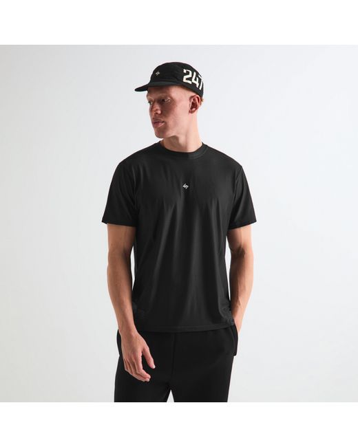 REPRESENT 247 Black Short Sleeve Performance Gym Top for men