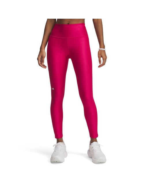 Under Armour Pink Tech No-Slip Waistband Ankle Leggings