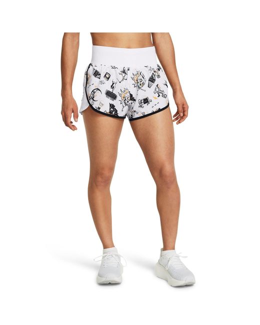 Under Armour White Performance Running Shorts