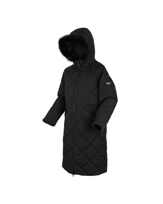 Regatta Black Freyla Water Resistant Insulated Quilted Jacket