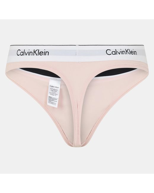 Calvin Klein White Modern Thong