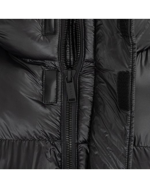 Loyalti Black Shadow Quilted Short Puffer Jacket for men