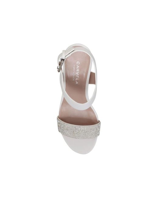 carvela white heeled sandals