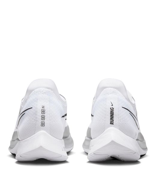Nike White Zoomx Streakfly Running Shoes for men