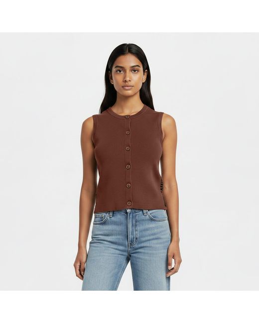 DKNY Black Knitted Top