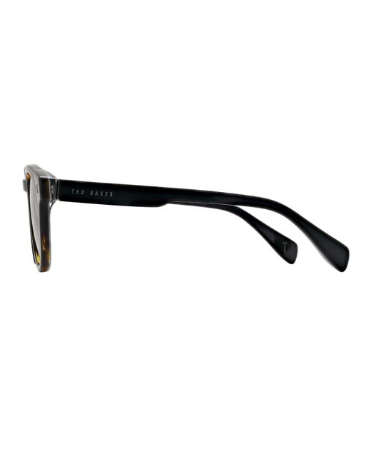 Ted Baker Black Bak Dax Round Sunglasses for men