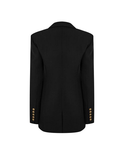 Balmain Black Single-Breasted-Tone Button Long Sleeve Blazer