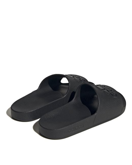 Adidas Black Adilette Aqua Slide