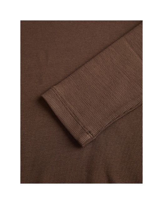 JJXX Brown Freya Rib Long Sleeve T-Shirt