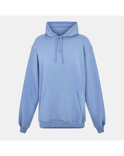 REPRESENT 247 Blue Logo Cotton 247 Oversized Hoodie for men