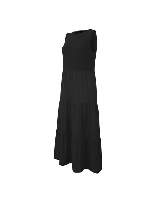 Regatta Black Tarise Tiered Midi Stretch Dress