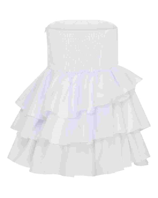 Collective The Label Gray Frill Layered Mini-Dress