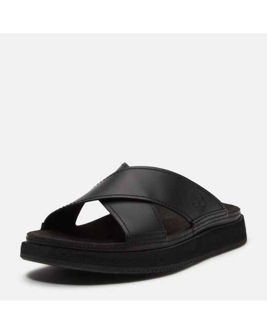 Timberland Black Flat Sandals for men