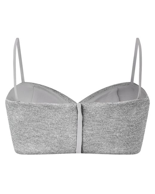 Off-White c/o Virgil Abloh Gray Elastic Support Bandeau Top