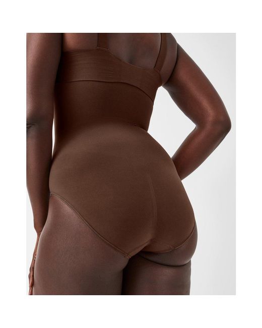 Spanx Brown Sculpt Seamless Power High-Waisted Brief