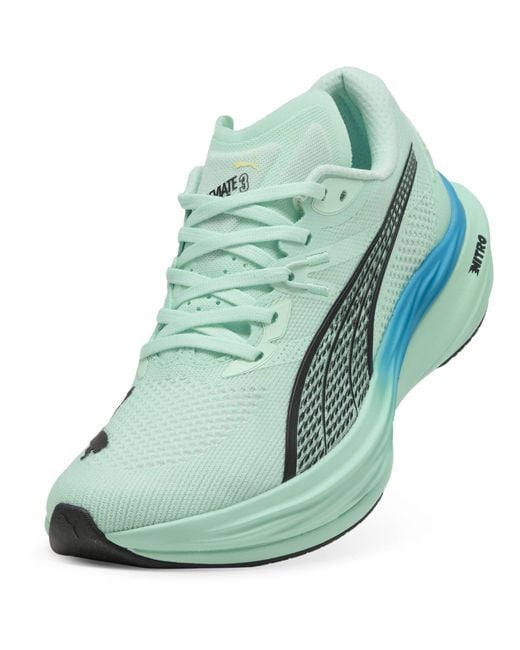 PUMA Green Deviate Nitro 3 Running Shoes for men