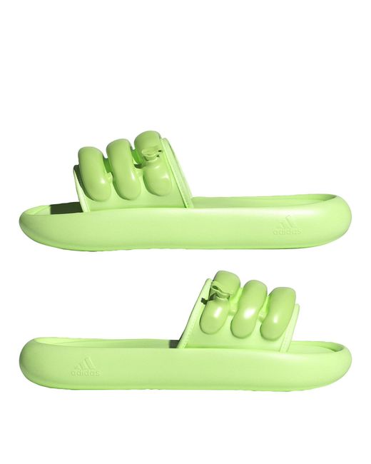 Adidas Green Adilette Zplaash Slider Slipper
